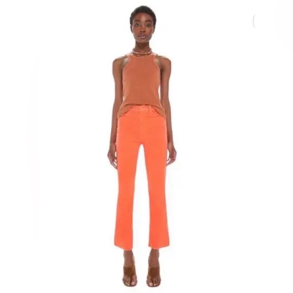 MOTHER Orange Flare-Wide Leg Jeans